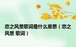 恋之风景歌词是什么意思（恋之风景 歌词）