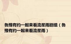鲁豫有约一起来看流星雨剧组（鲁豫有约一起来看流星雨）