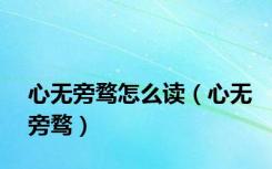 心无旁骛怎么读（心无旁骛）