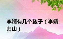 李靖有几个孩子（李靖归山）