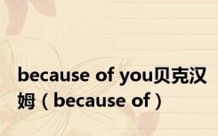 because of you贝克汉姆（because of）