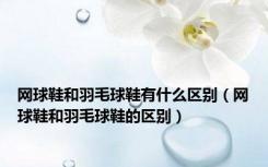 网球鞋和羽毛球鞋有什么区别（网球鞋和羽毛球鞋的区别）