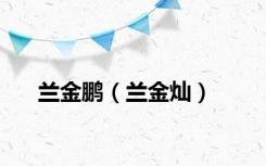 兰金鹏（兰金灿）
