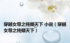 穿越女尊之纯倾天下 小说（穿越女尊之纯倾天下）