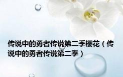 传说中的勇者传说第二季樱花（传说中的勇者传说第二季）