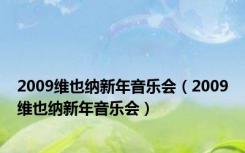 2009维也纳新年音乐会（2009维也纳新年音乐会）