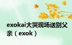 exokai大哭现场送别父亲（exok）