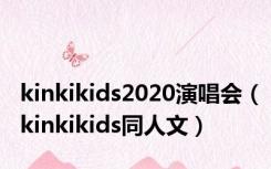 kinkikids2020演唱会（kinkikids同人文）