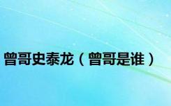 曾哥史泰龙（曾哥是谁）