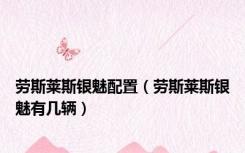 劳斯莱斯银魅配置（劳斯莱斯银魅有几辆）