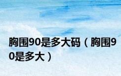 胸围90是多大码（胸围90是多大）