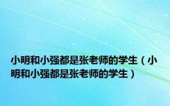 小明和小强都是张老师的学生（小明和小强都是张老师的学生）