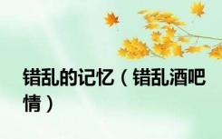 错乱的记忆（错乱酒吧情）