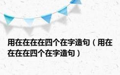 用在在在在四个在字造句（用在在在在四个在字造句）