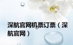 深航官网机票订票（深航官网）