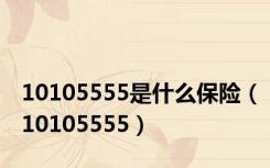 10105555是什么保险（10105555）
