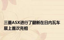 三菱ASX进行了翻新在日内瓦车展上首次亮相