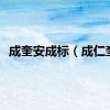 成奎安成标（成仁奎）