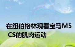 在纽伯格林观看宝马M5 CS的肌肉运动