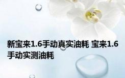 新宝来1.6手动真实油耗 宝来1.6手动实测油耗