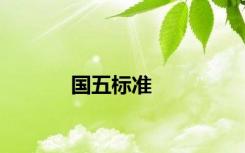 国五标准