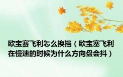 欧宝赛飞利怎么换挡（欧宝塞飞利在慢速的时候为什么方向盘会抖）