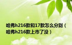 哈弗h216款和17款怎么分别（哈弗h216款上市了没）