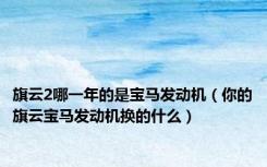 旗云2哪一年的是宝马发动机（你的旗云宝马发动机换的什么）