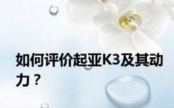 如何评价起亚K3及其动力？