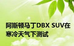 阿斯顿马丁DBX SUV在寒冷天气下测试