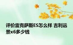 评价雷克萨斯ES怎么样 吉利远景x6多少钱