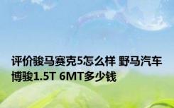 评价骏马赛克5怎么样 野马汽车博骏1.5T 6MT多少钱