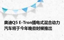 奥迪Q5 E-Tron插电式混合动力汽车将于今年晚些时候推出