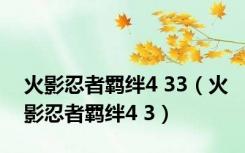 火影忍者羁绊4 33（火影忍者羁绊4 3）