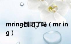 mring倒闭了吗（mr ing）