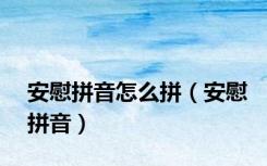 安慰拼音怎么拼（安慰拼音）