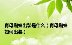 育母蜘蛛出装是什么（育母蜘蛛如何出装）