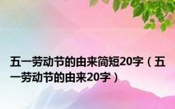 五一劳动节的由来简短20字（五一劳动节的由来20字）