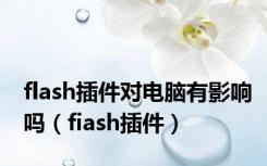 flash插件对电脑有影响吗（fiash插件）