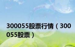 300055股票行情（300055股票）