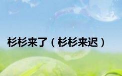 杉杉来了（杉杉来迟）