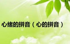 心绪的拼音（心的拼音）