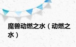魔兽动燃之水（动燃之水）