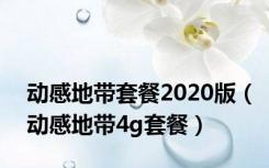动感地带套餐2020版（动感地带4g套餐）