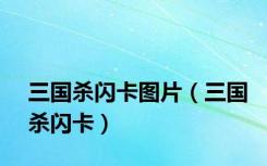 三国杀闪卡图片（三国杀闪卡）