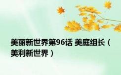 美丽新世界第96话 美庭组长（美利新世界）