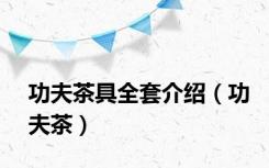 功夫茶具全套介绍（功夫茶）