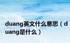 duang英文什么意思（duang是什么）