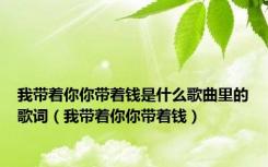 我带着你你带着钱是什么歌曲里的歌词（我带着你你带着钱）
