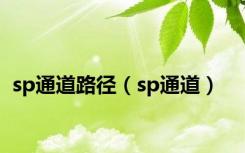 sp通道路径（sp通道）